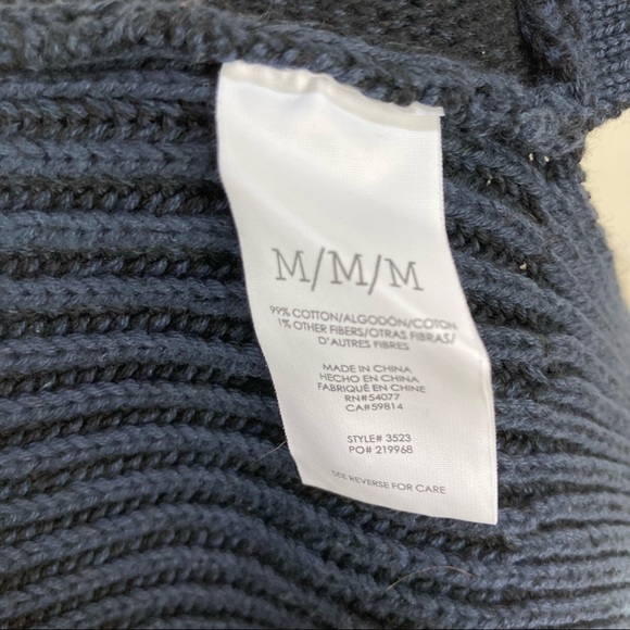 CAbi Pursuit Cardigan Sweater‎ Ribbed Blue Knit Women’s Sz Medium #3523 - Picture 5 of 7